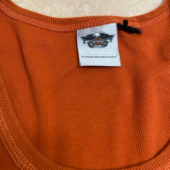orange harley-davidson tank top - Picture 4 of 4